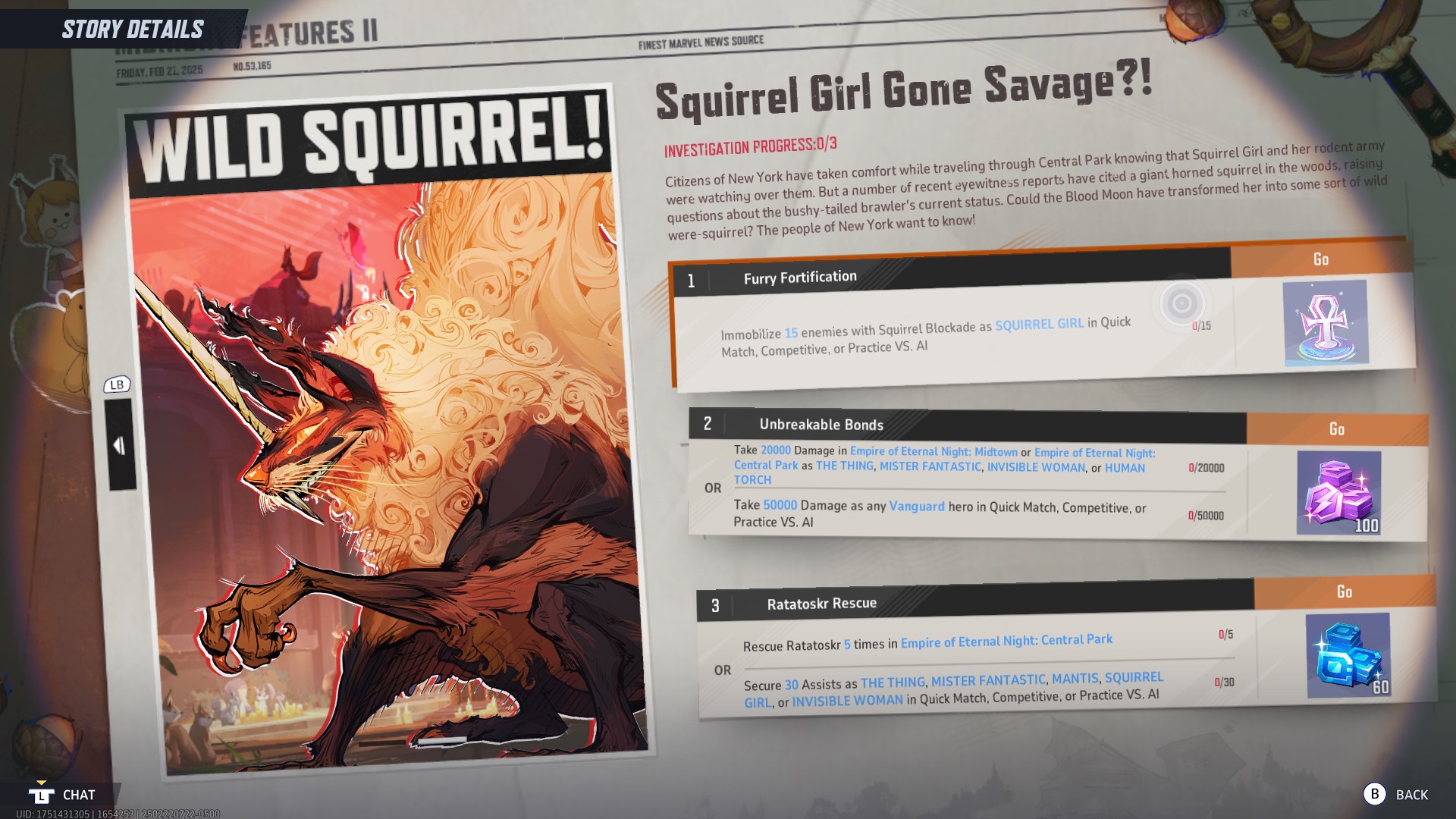 Cara menyelamatkan ratatoskr di Central Park di Marvel Rivals