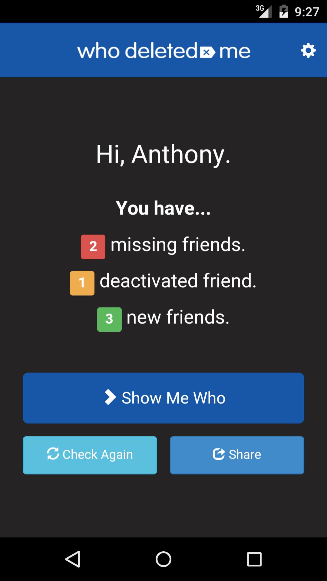 Who Deleted Me