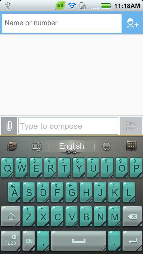 GO Keyboard Gentleman theme