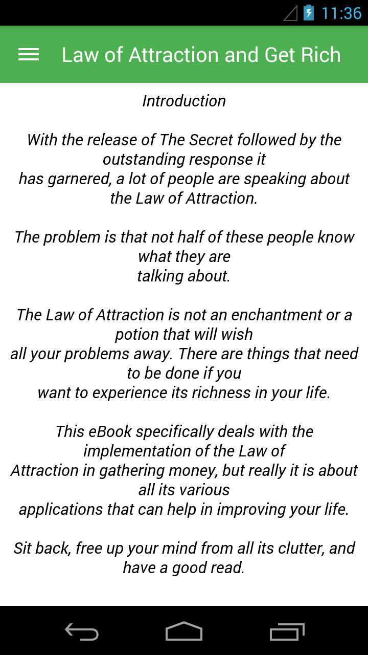 Law of Attraction and Get Rich