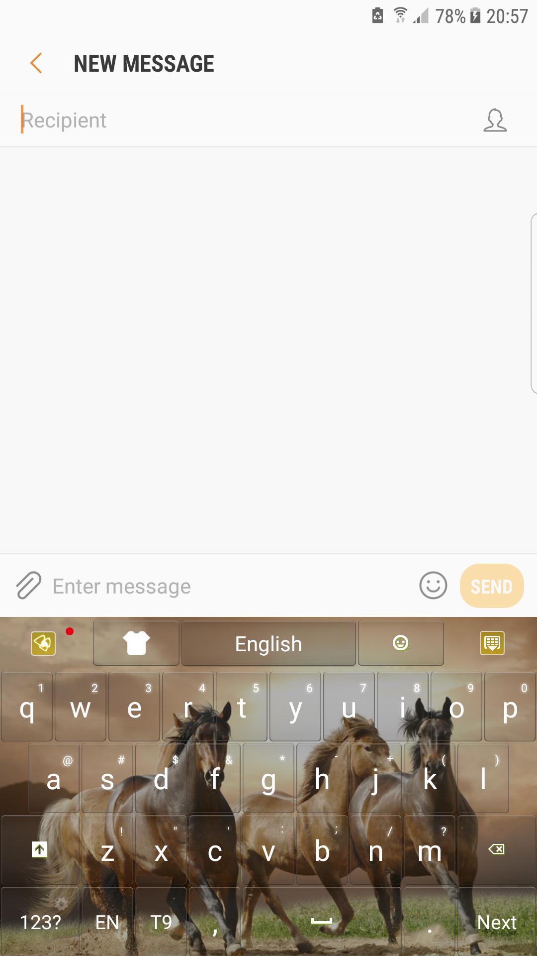 Wild Horses Keyboard