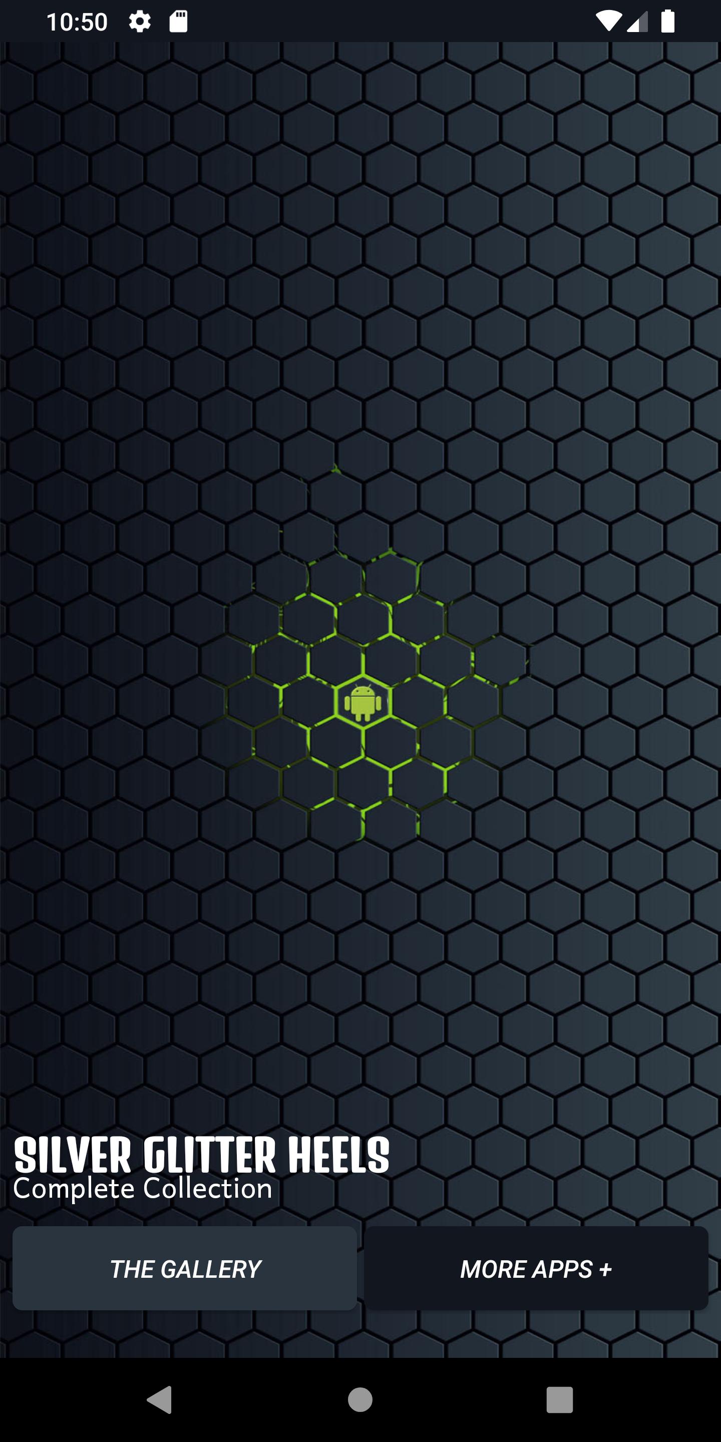 Silver Glitter Heels