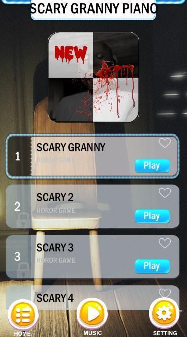 Scary Granny Horror Piano Tiles