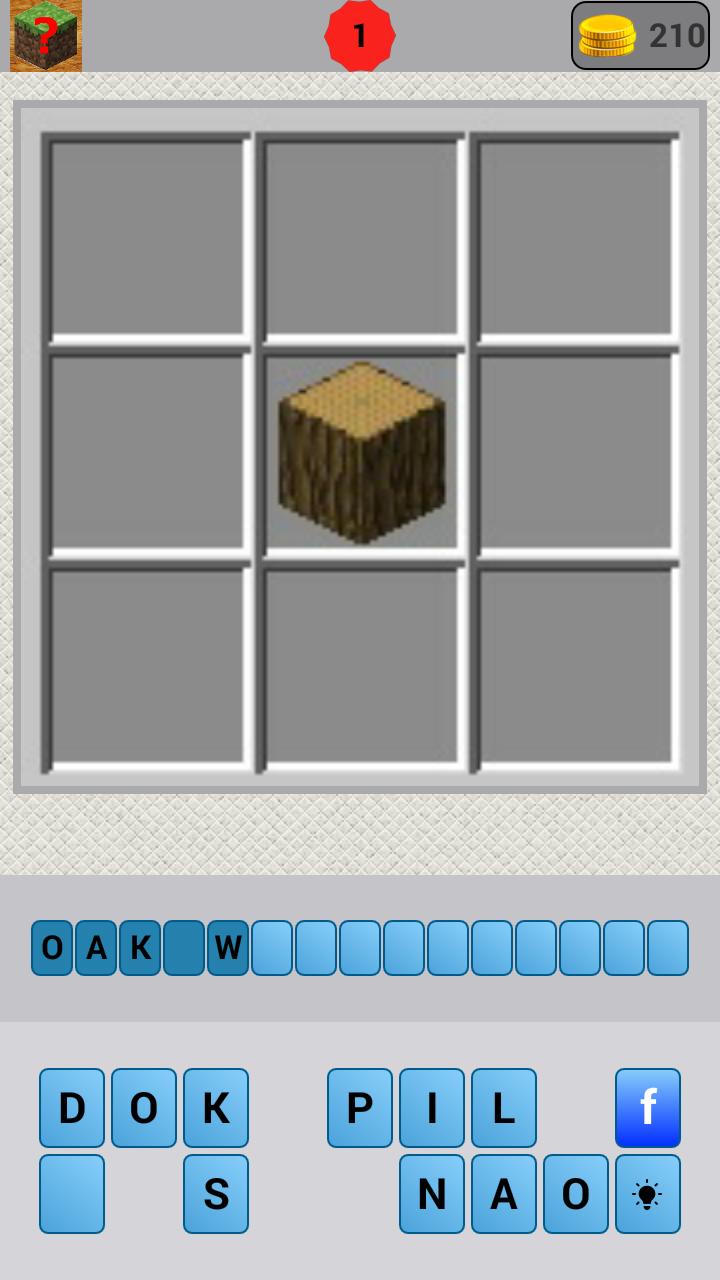 Crafting Quiz for Minecraft
