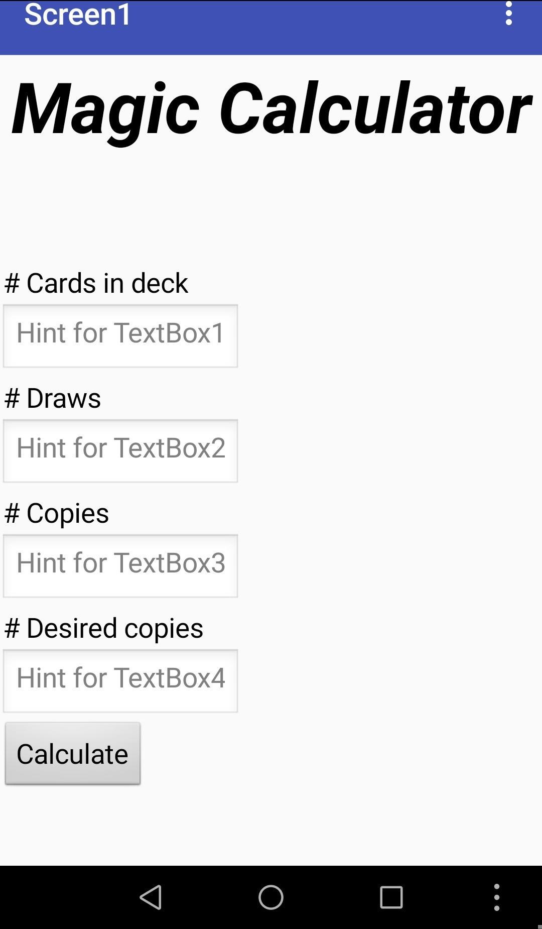 Card deck probability calculator