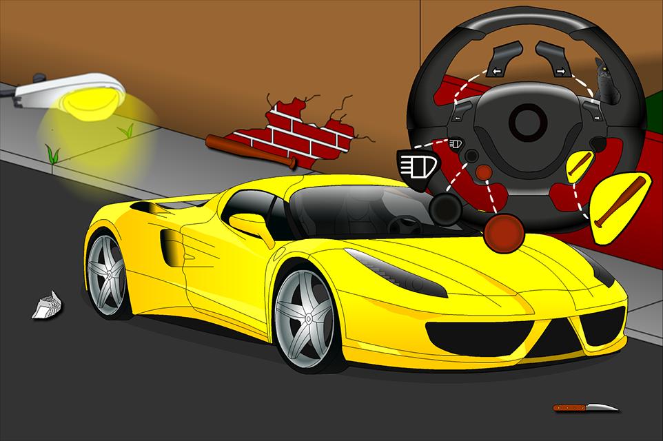 Destroy A Sport Car